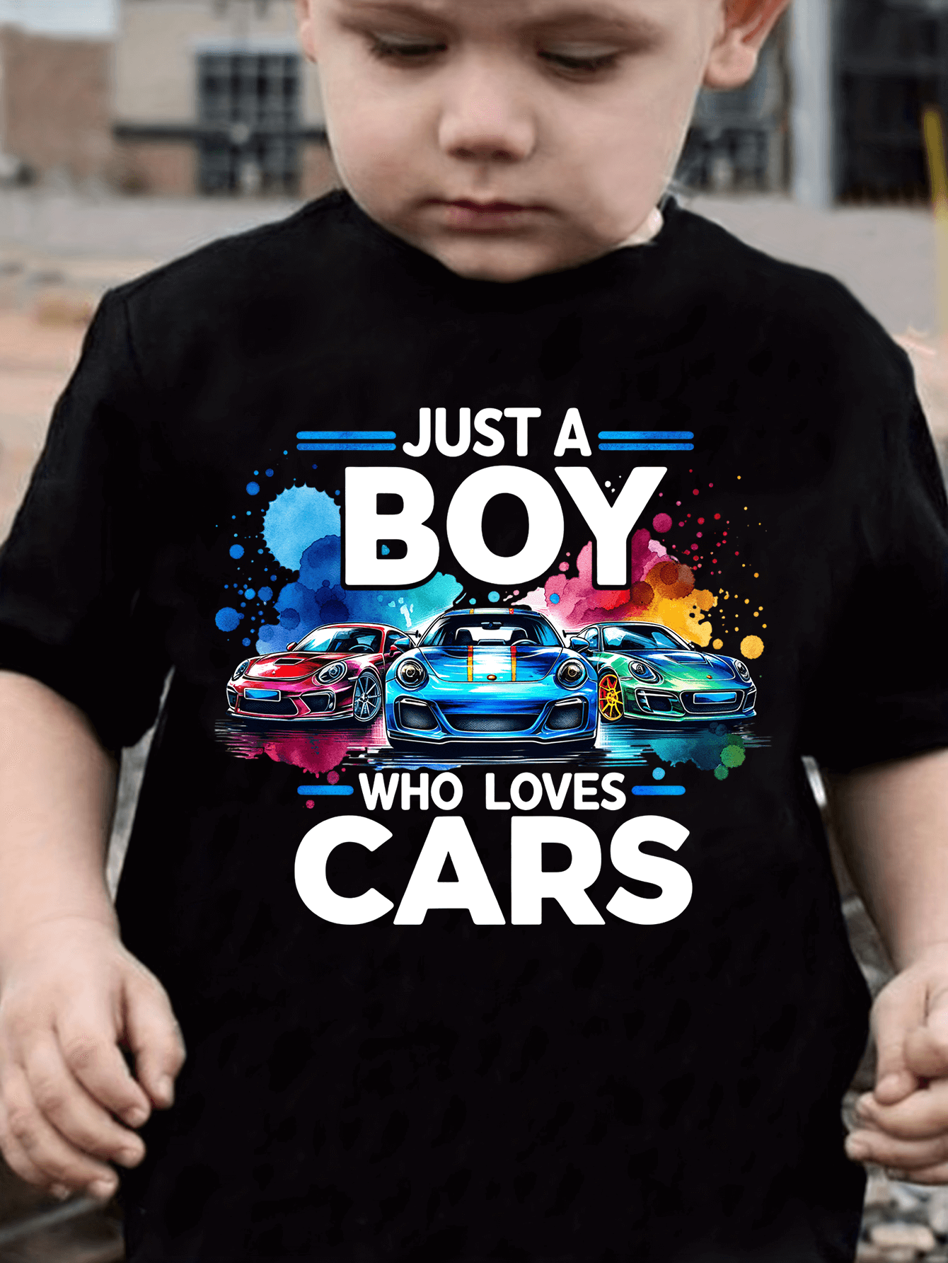 Just a Boy Who Loves Cars T-Shirt