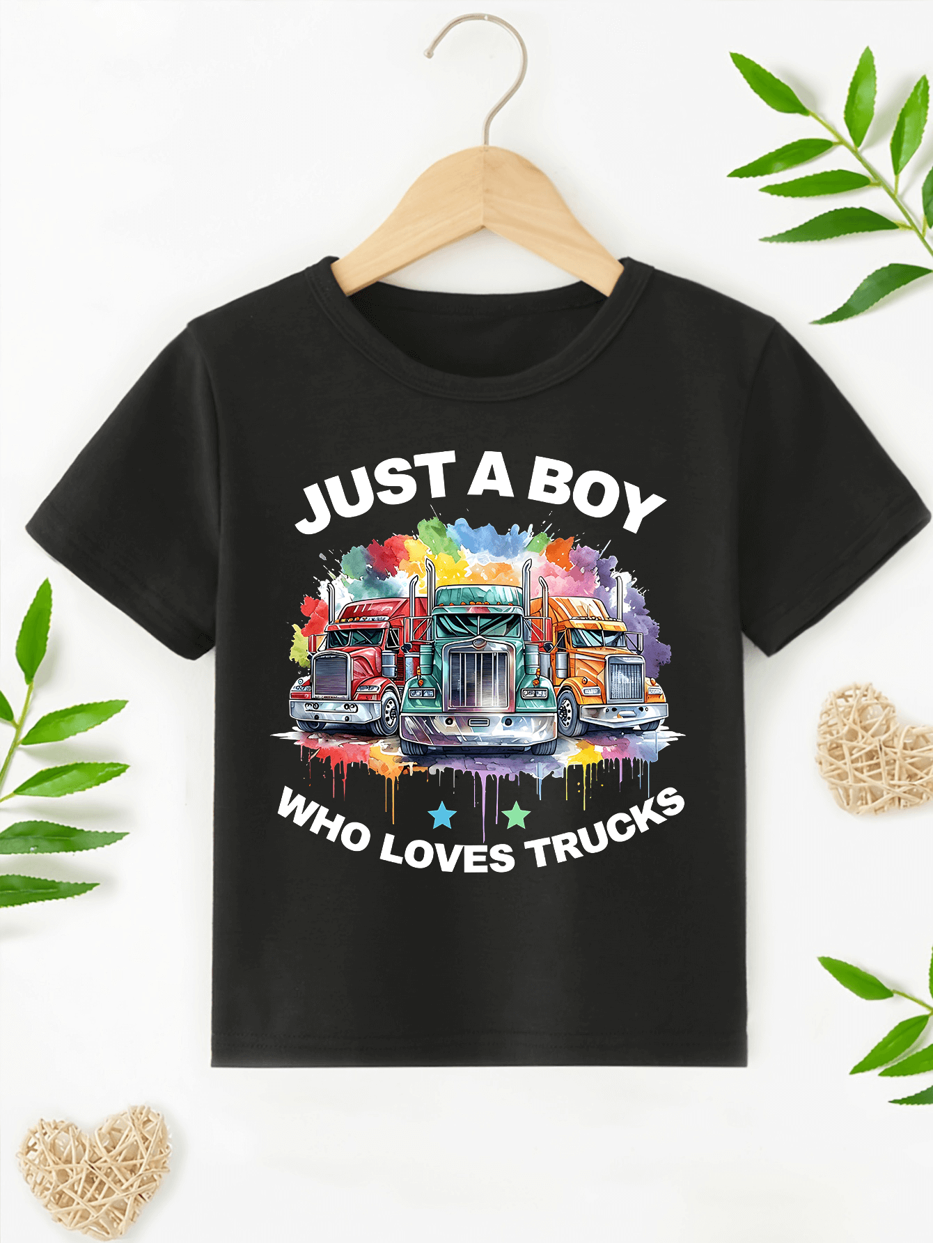 Just a Boy Who Loves Trucks T-Shirt