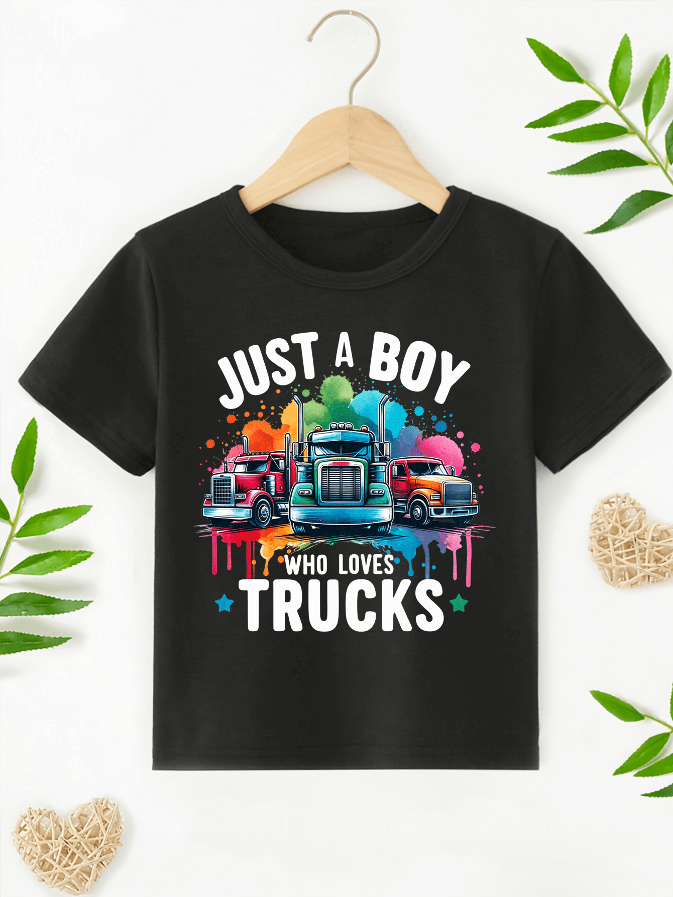 Just a Boy Who Loves Trucks T-Shirt
