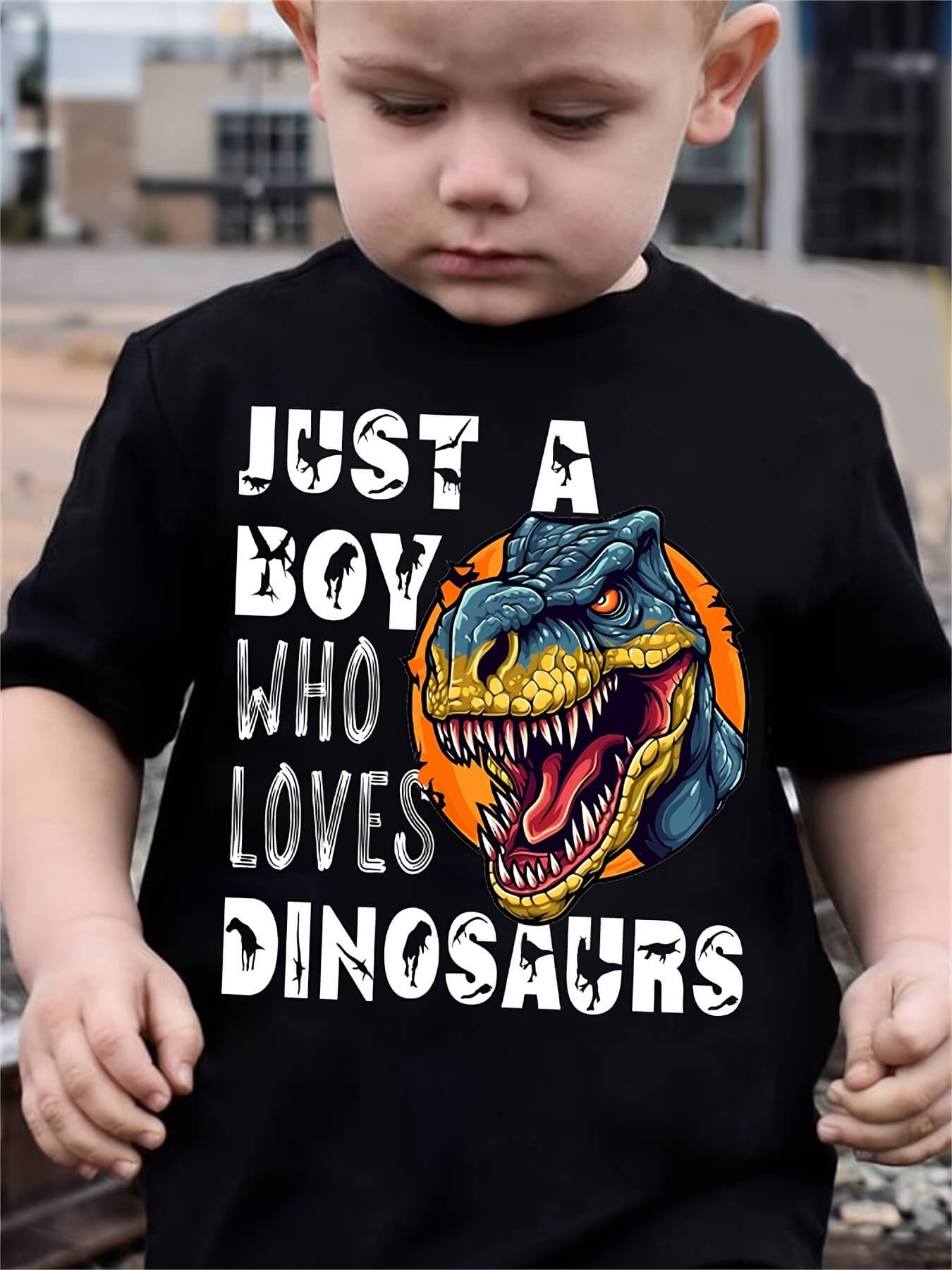 Just a Boy Who Loves Dinosaurs T-Shirt