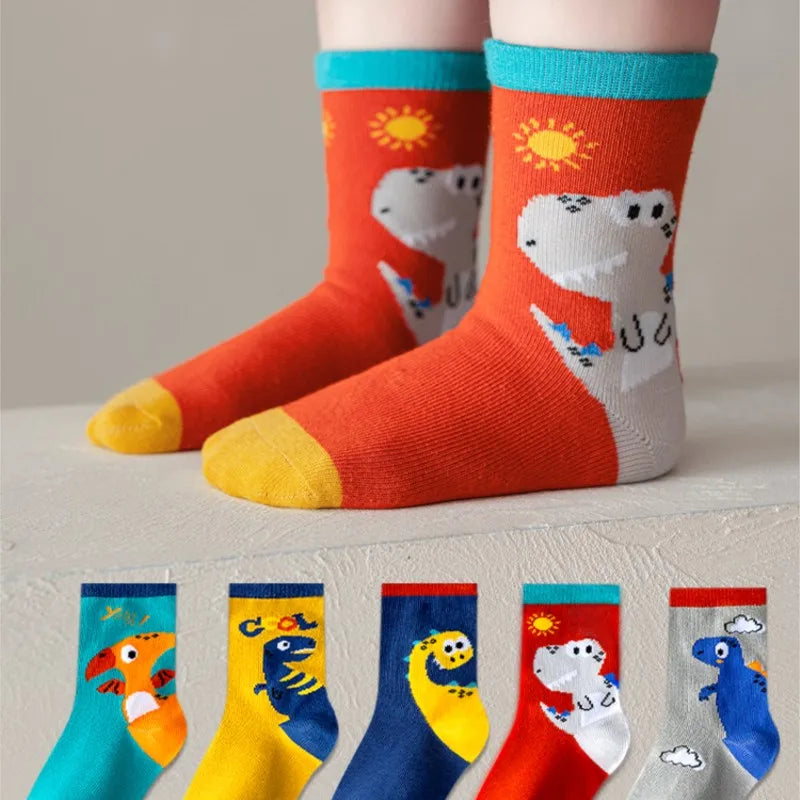 Happy Dino Socks (5 Pairs)