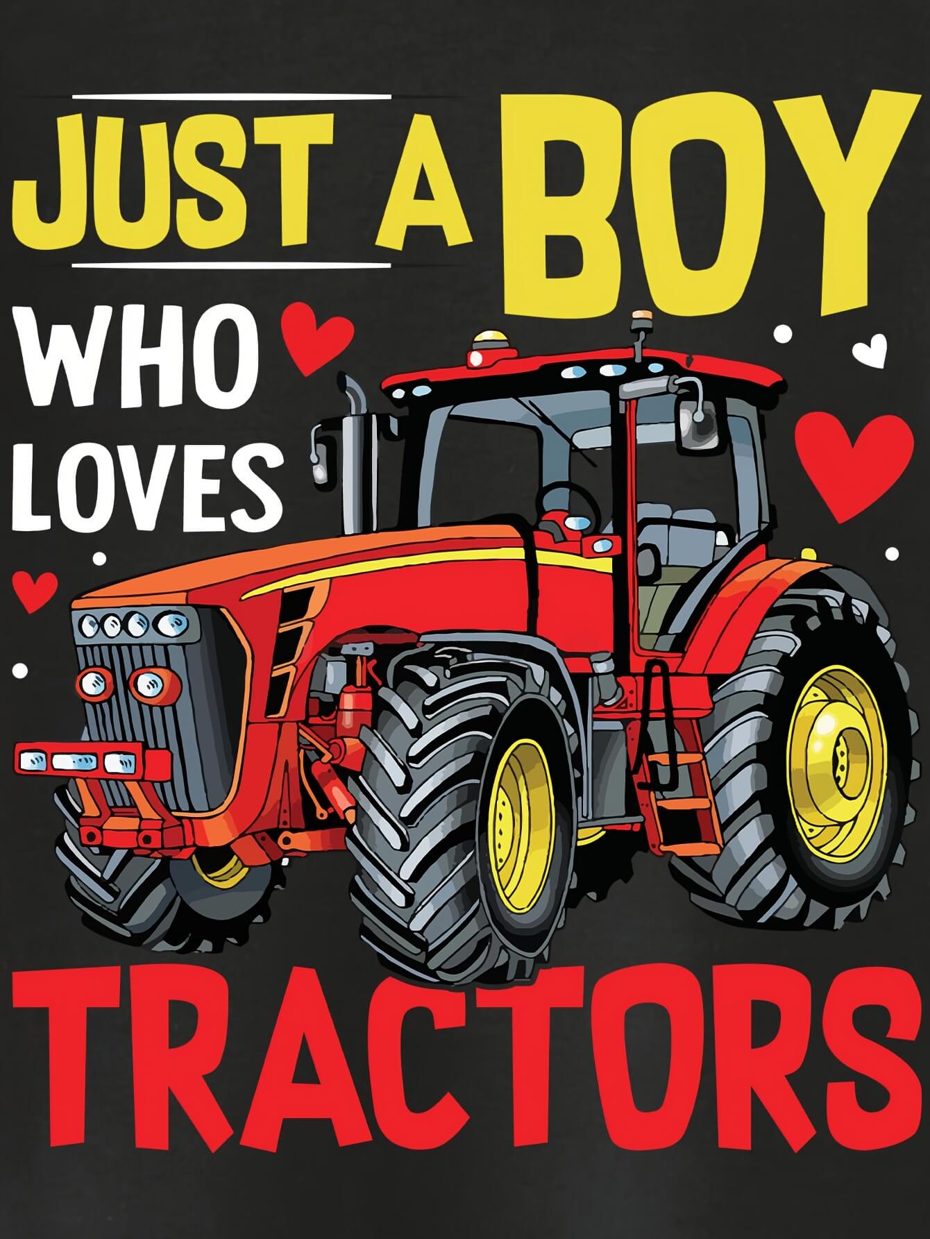 Just a Boy Who Loves Tractors T-Shirt