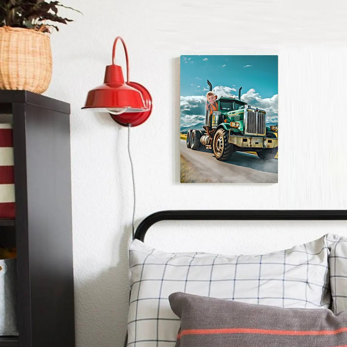 Personalized Semi Truck Portrait