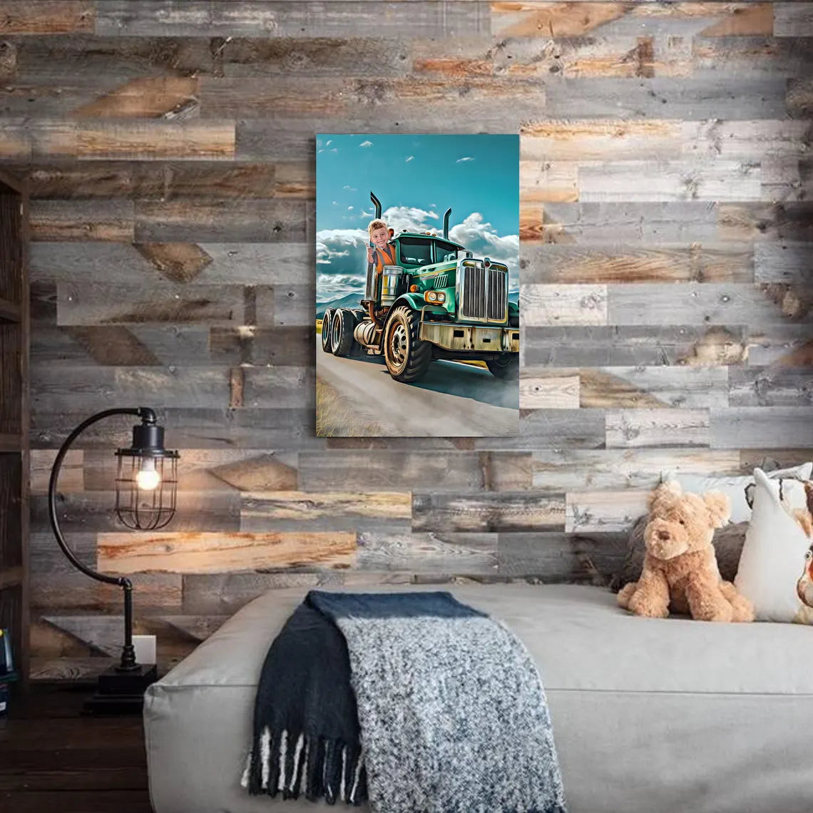 Personalized Semi Truck Portrait
