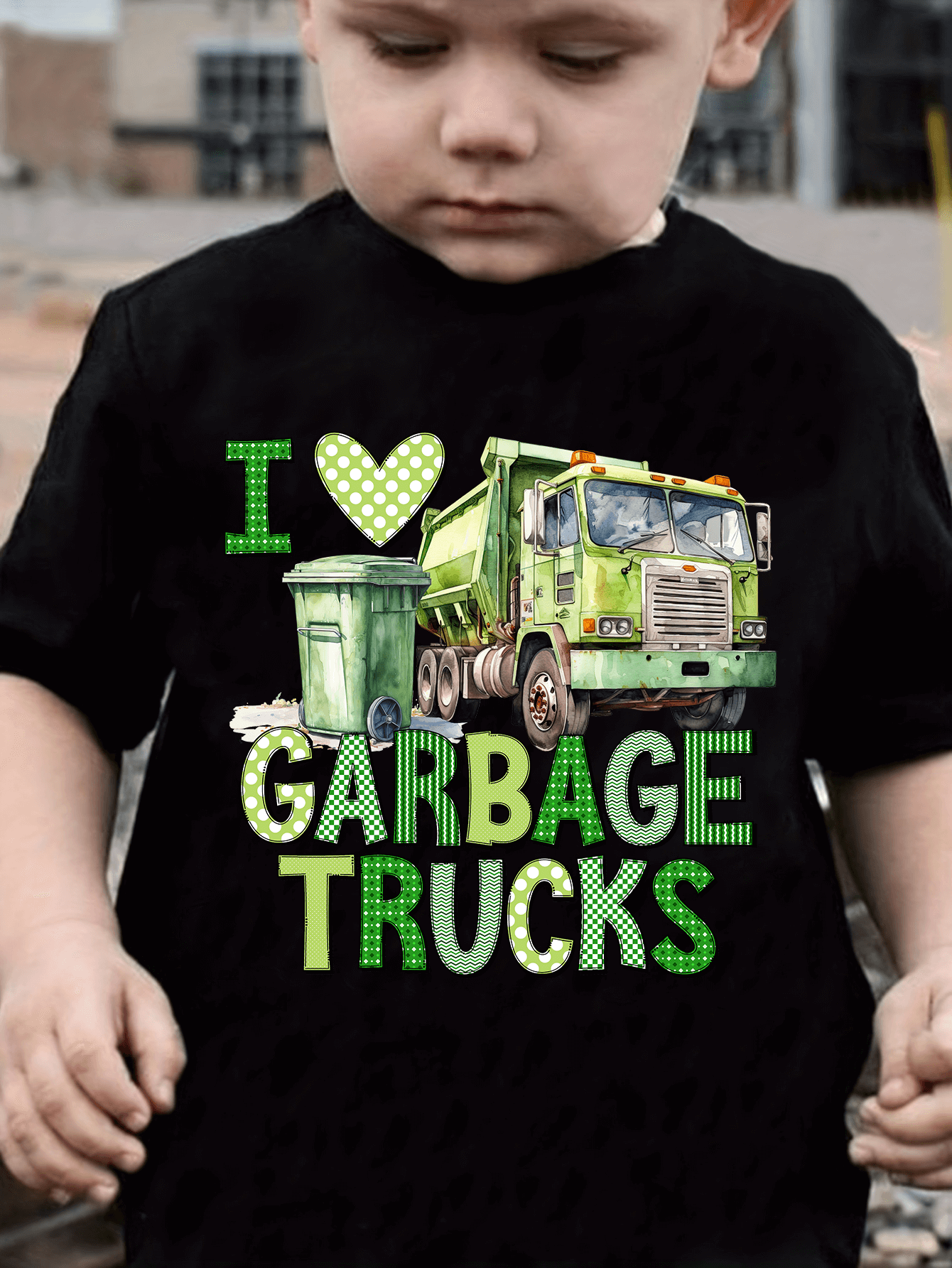 I Love Garbage Trucks T-Shirt