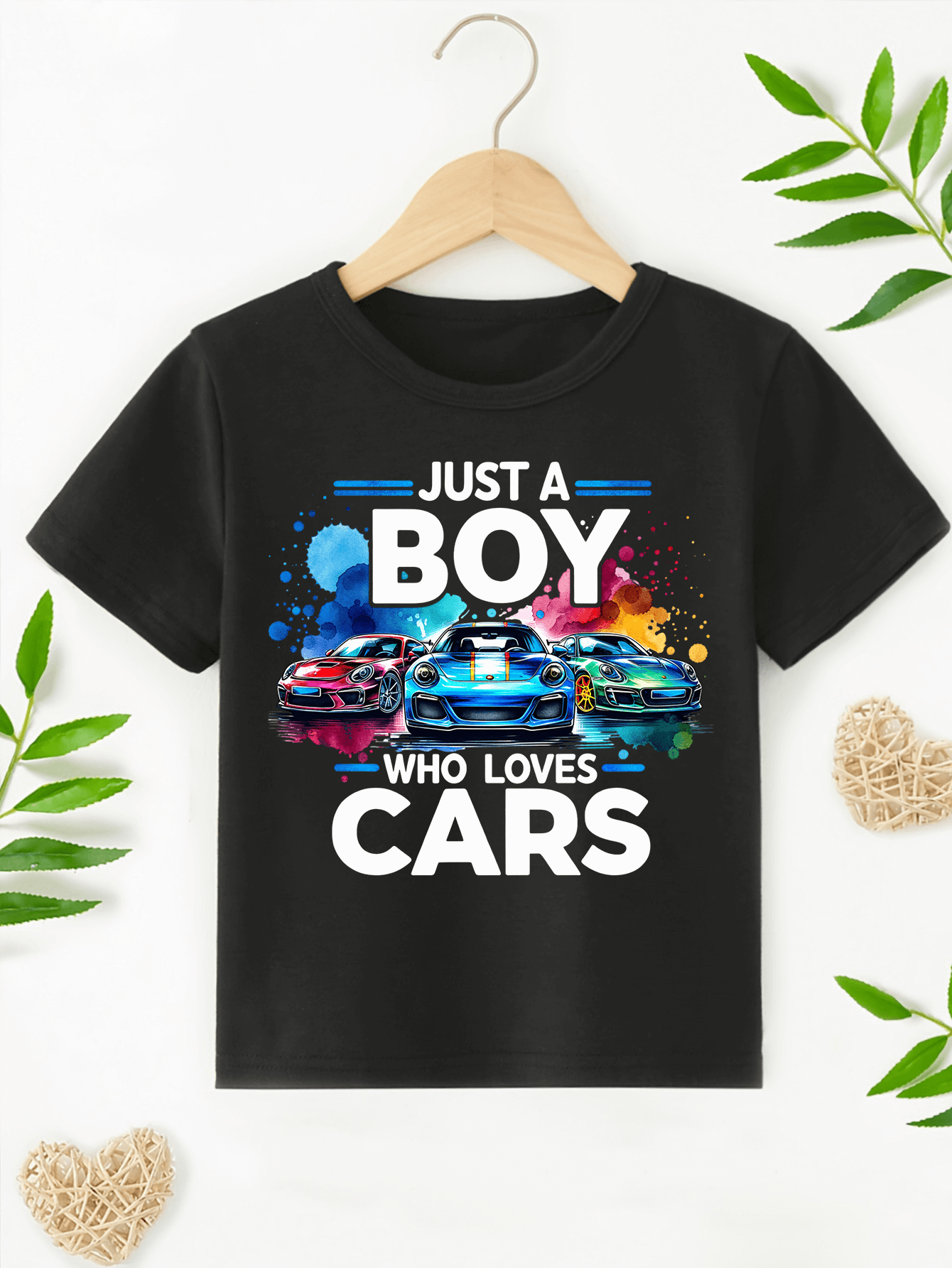 Just a Boy Who Loves Cars T-Shirt