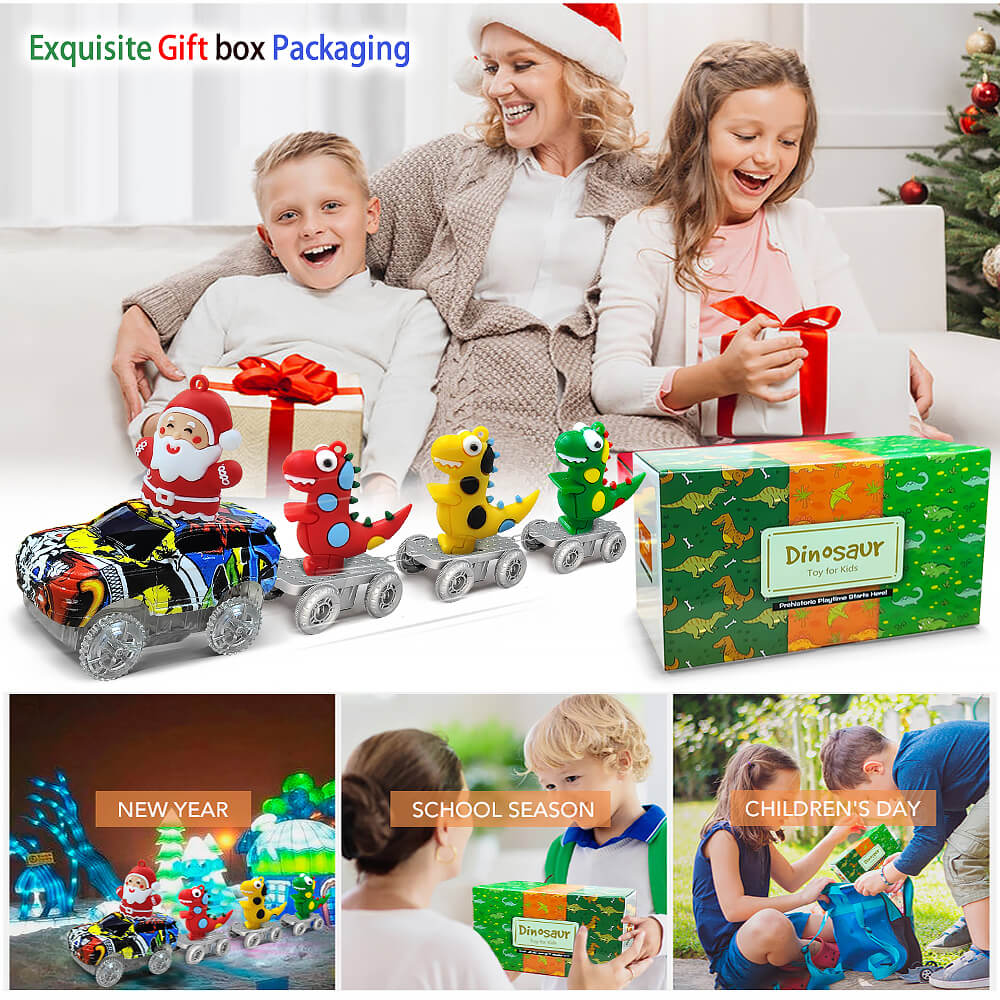 Santa-Rex Christmas Train Set