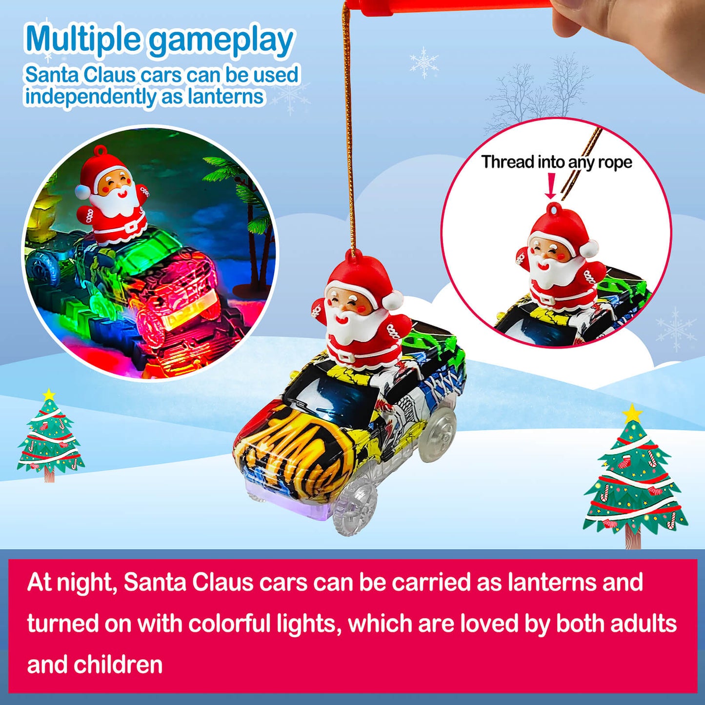 Santa-Rex Christmas Train Set