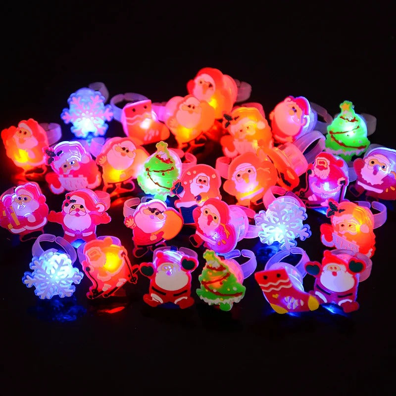 Christmas LED Light Up Rings