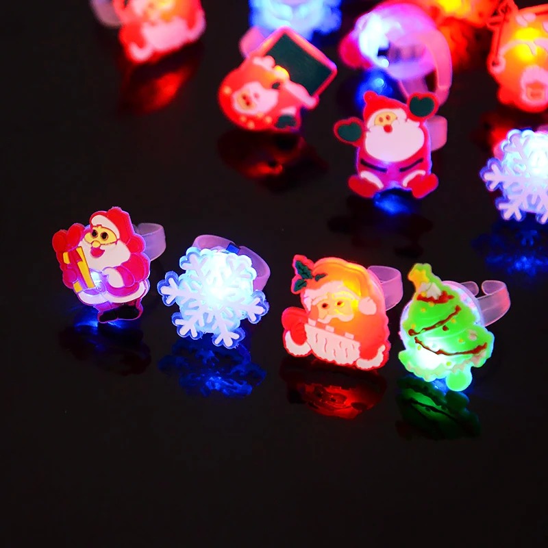 Christmas LED Light Up Rings