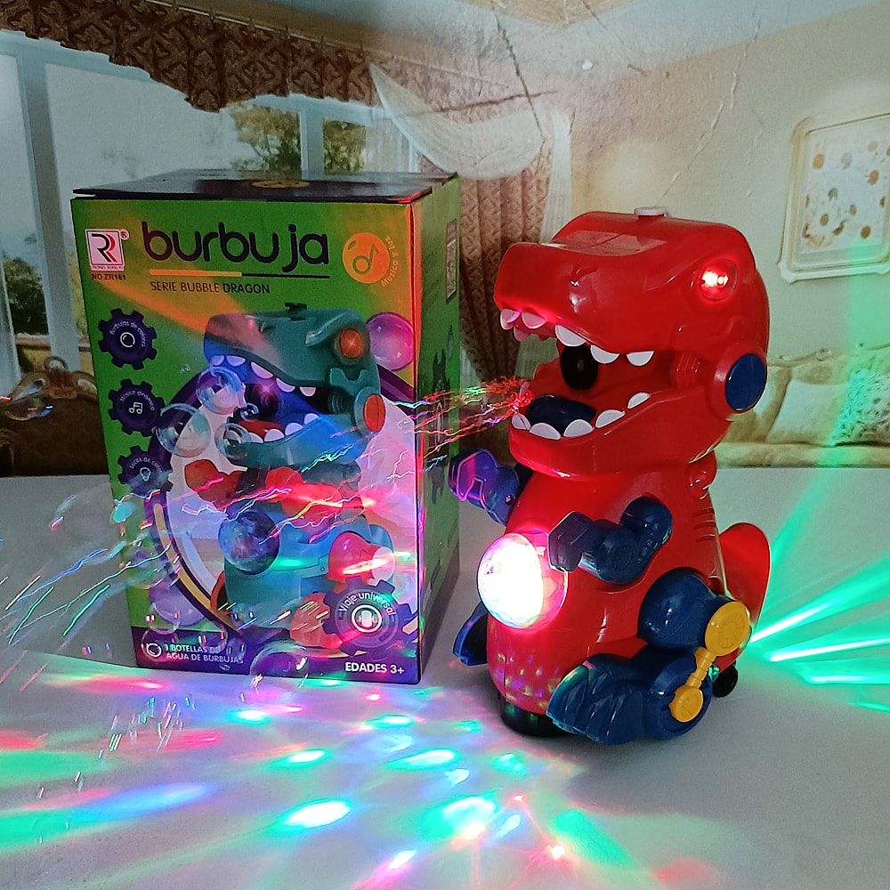 Dinosaur Bubble Machine LED Toy