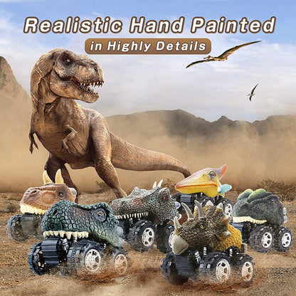 Mini Pull Back Dinosaur Cars (Pack of 6)