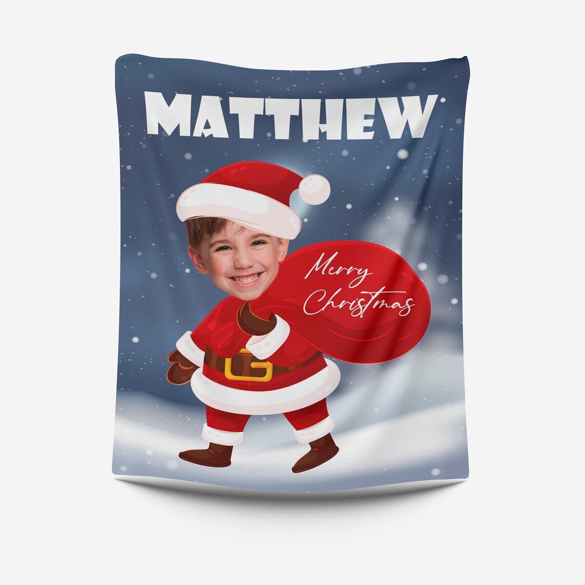 Personalized Santa Claus Blanket