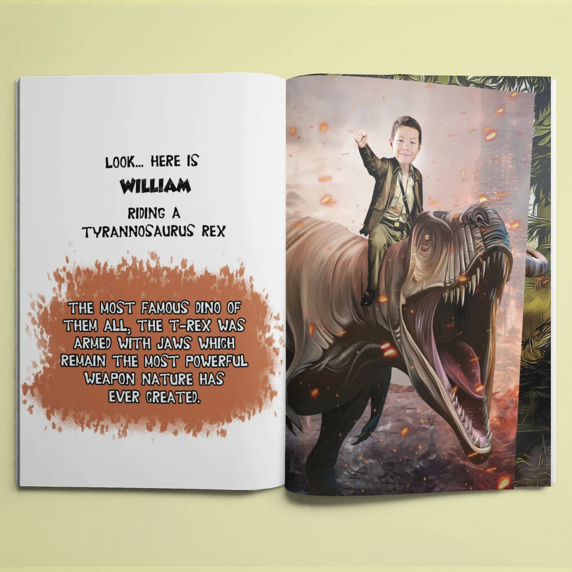 Personalized Dinosaur Book