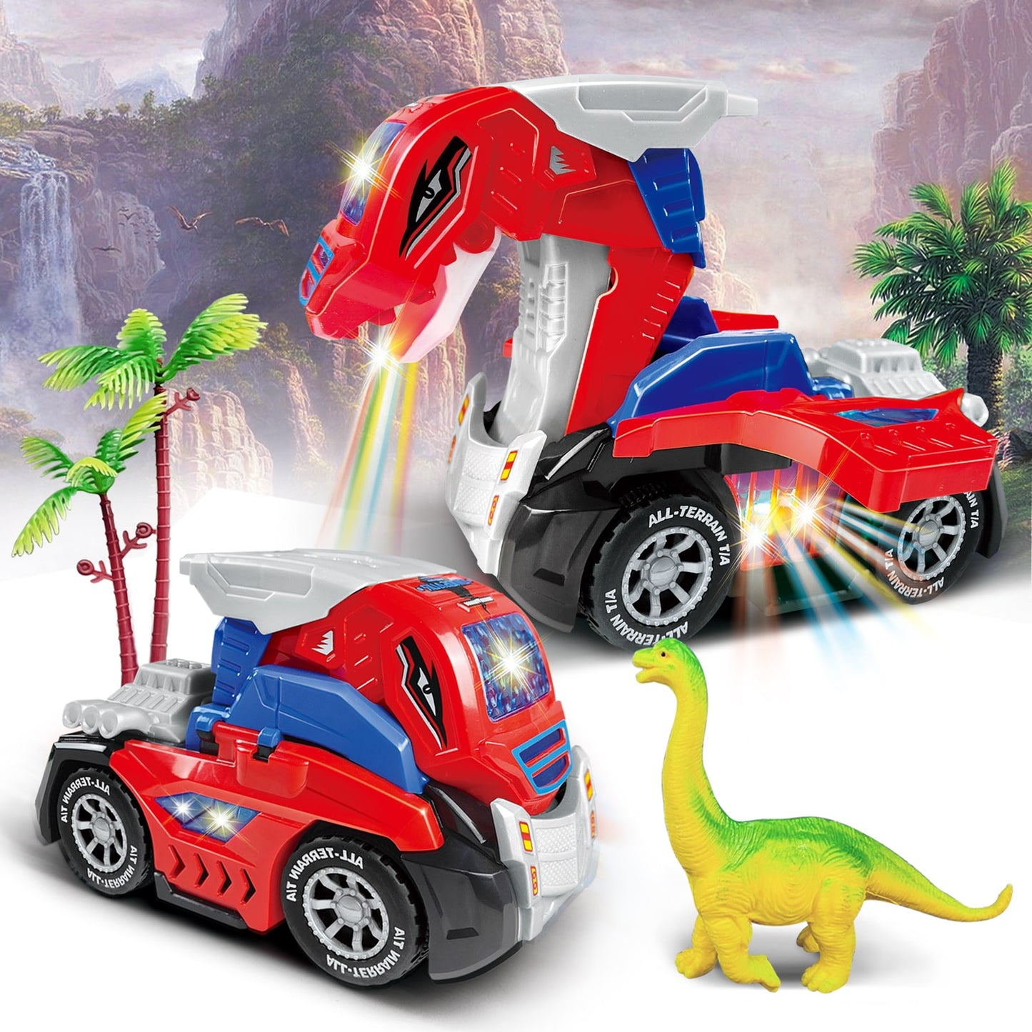 Transforming Brachiosaurus LED Car