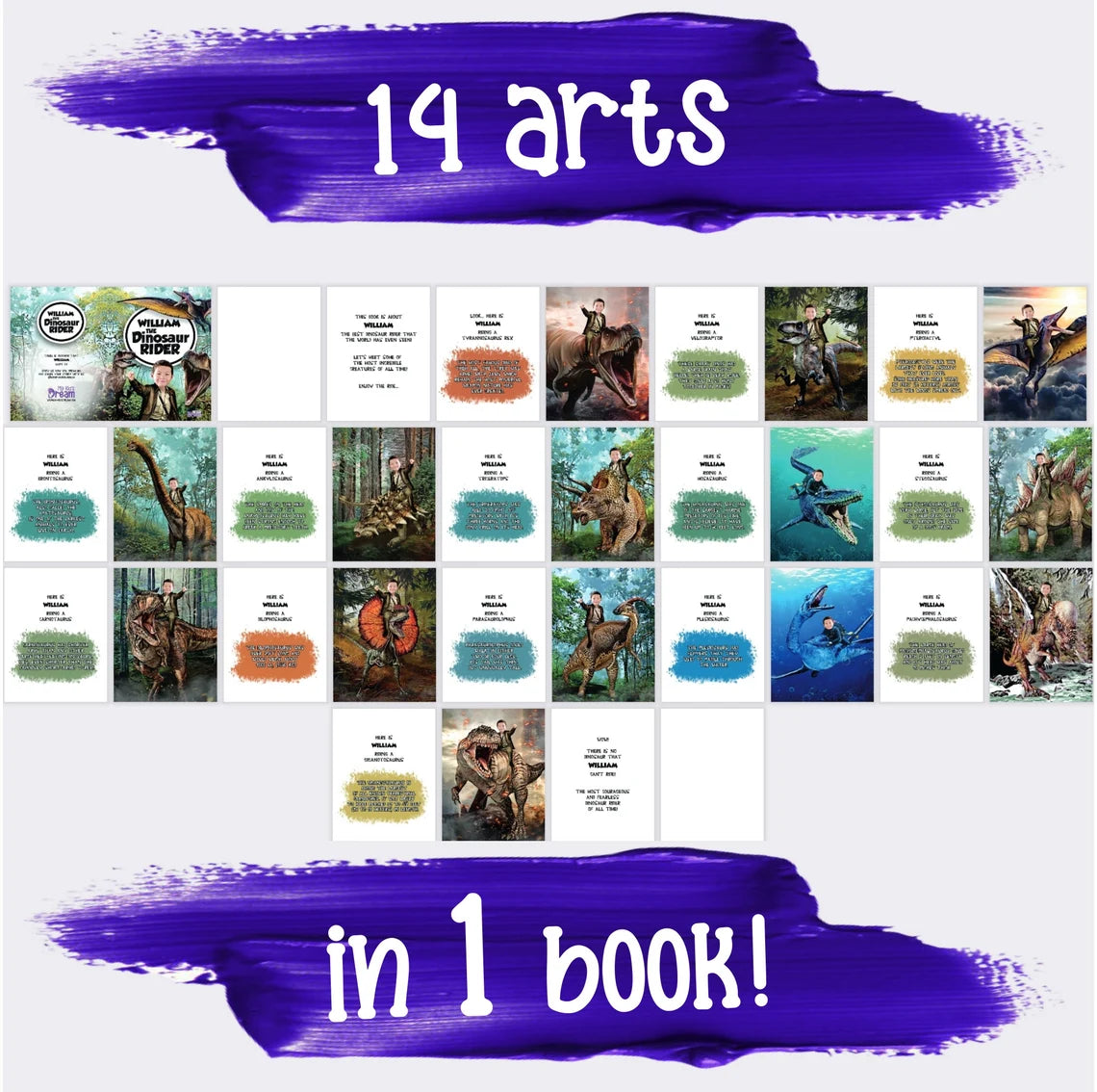 Personalized Dinosaur Book
