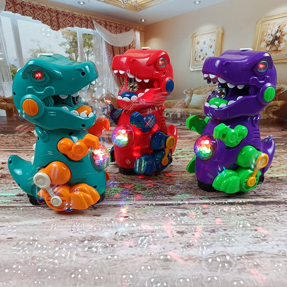 Dinosaur Bubble Machine LED Toy