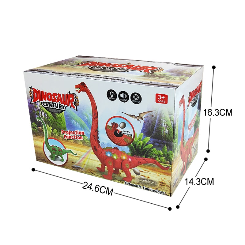 Walking Brachiosaurus Toy with LED Projector