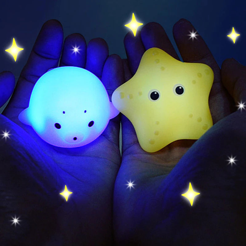 Light-Up Animal Bath Buddies