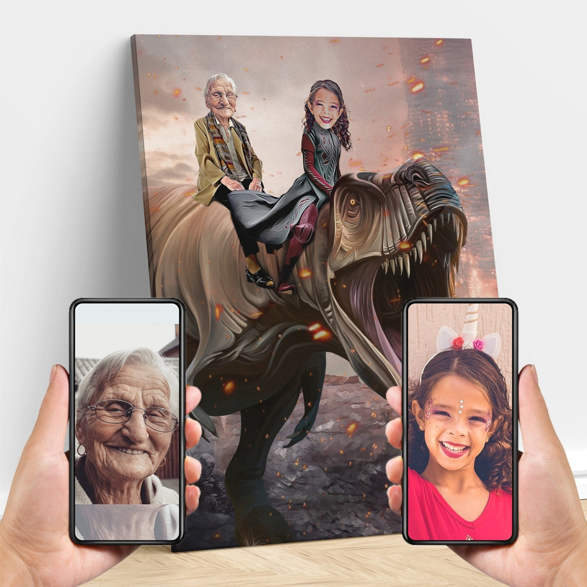 The Dino Riders Canvas