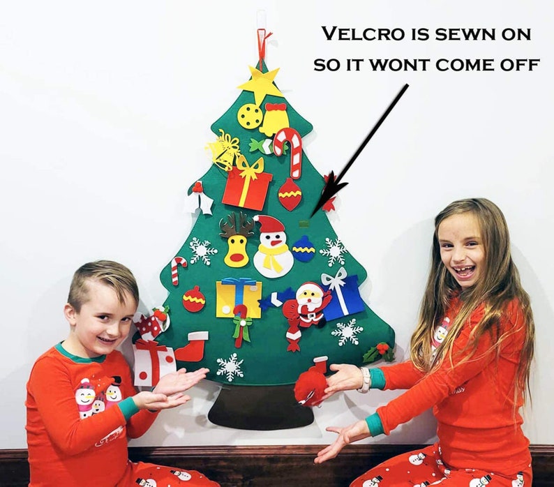 DIY Felt Christmas Tree with Ornaments