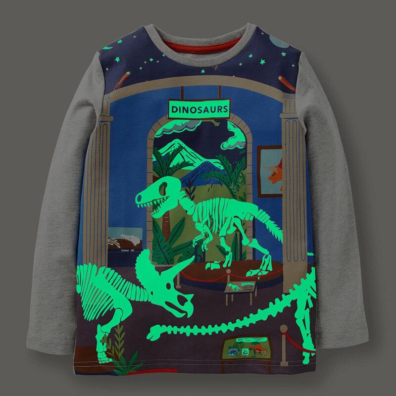 Dino Skull Glow Sweatshirt KiddlyCuddly