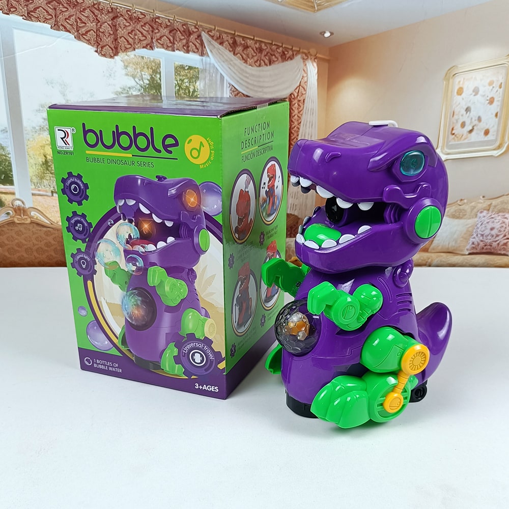 Dinosaur Bubble Machine LED Toy