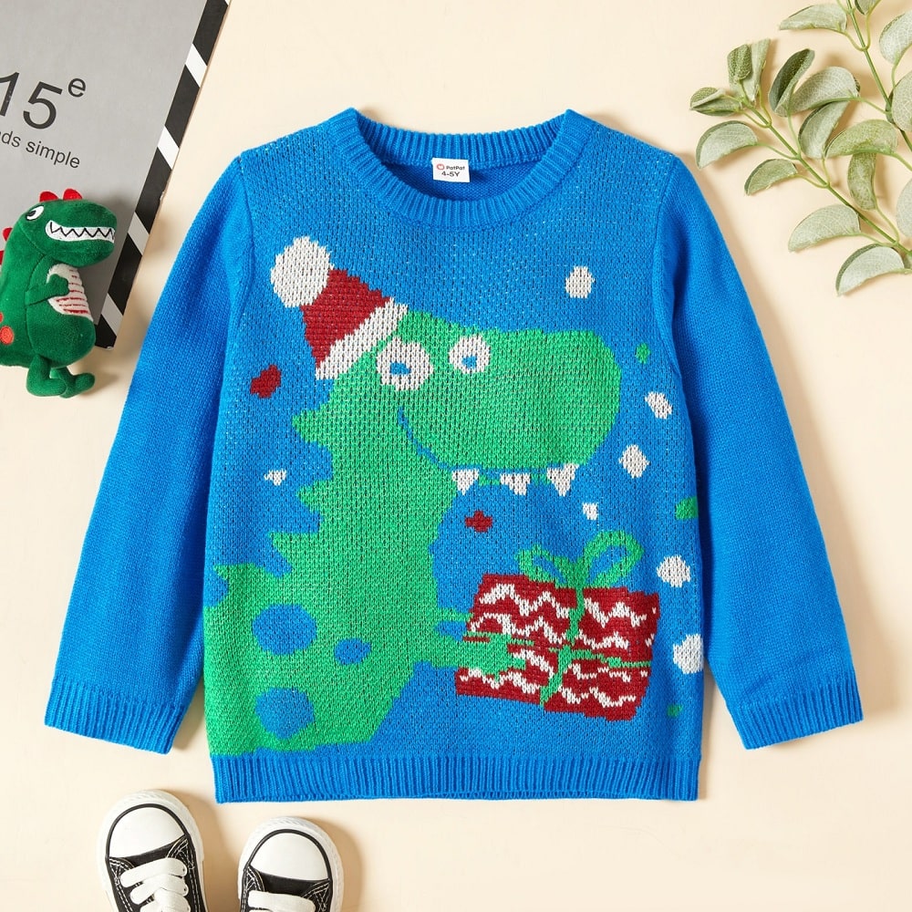 Dinosaur Christmas Sweater