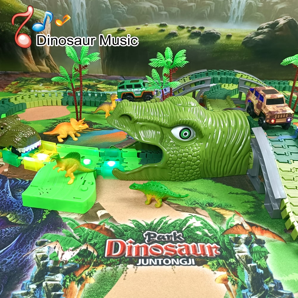 Light-Up Dinosaur Track Set with Sound