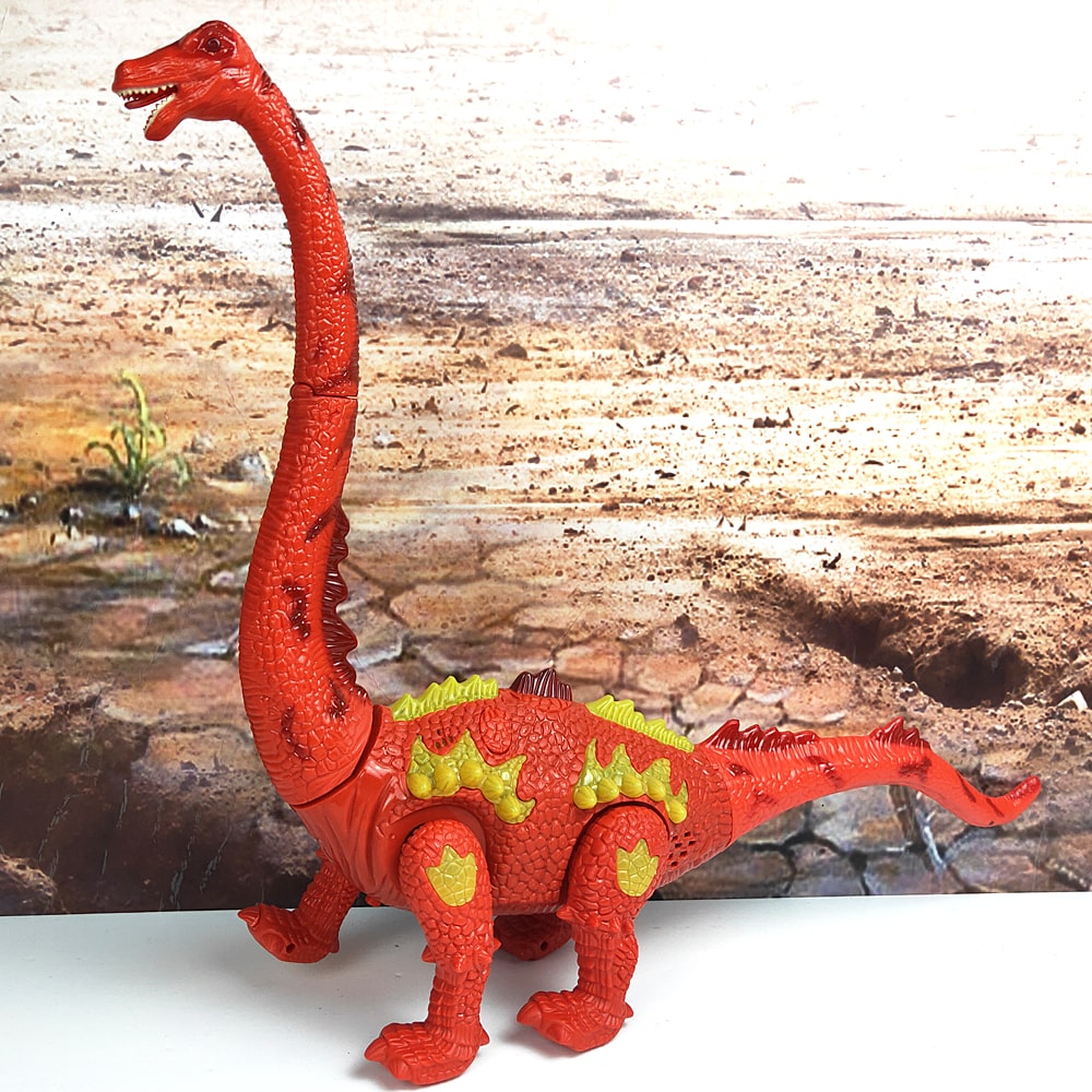 Walking Brachiosaurus Toy with LED Projector