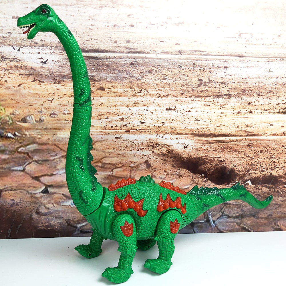 Walking Brachiosaurus Toy with LED Projector