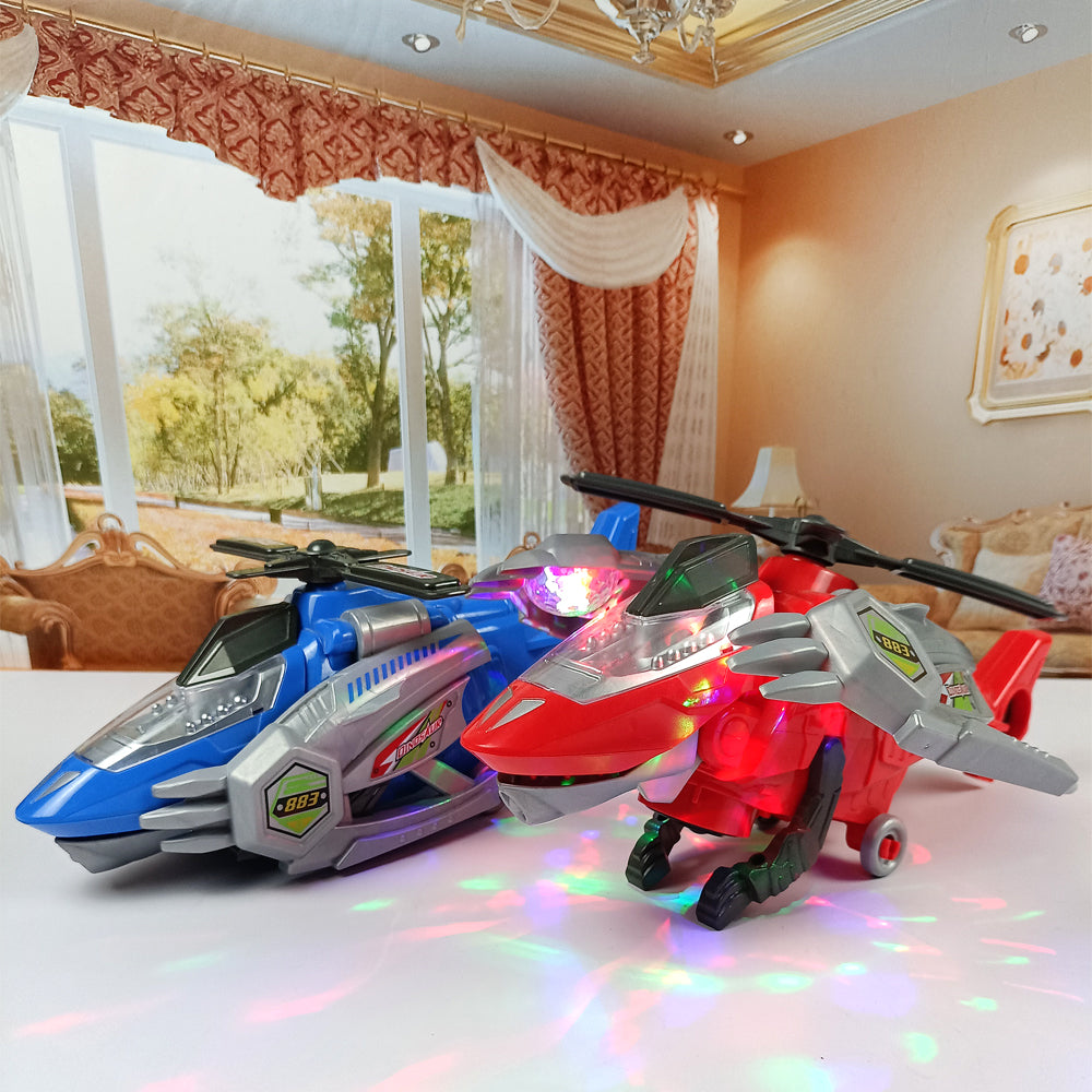 Transforming Dinosaur LED Helicopter