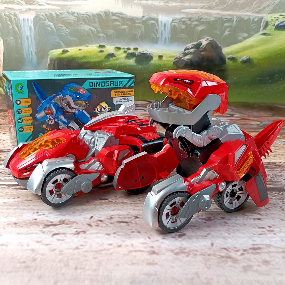 Transforming Dinosaur LED Sports Car