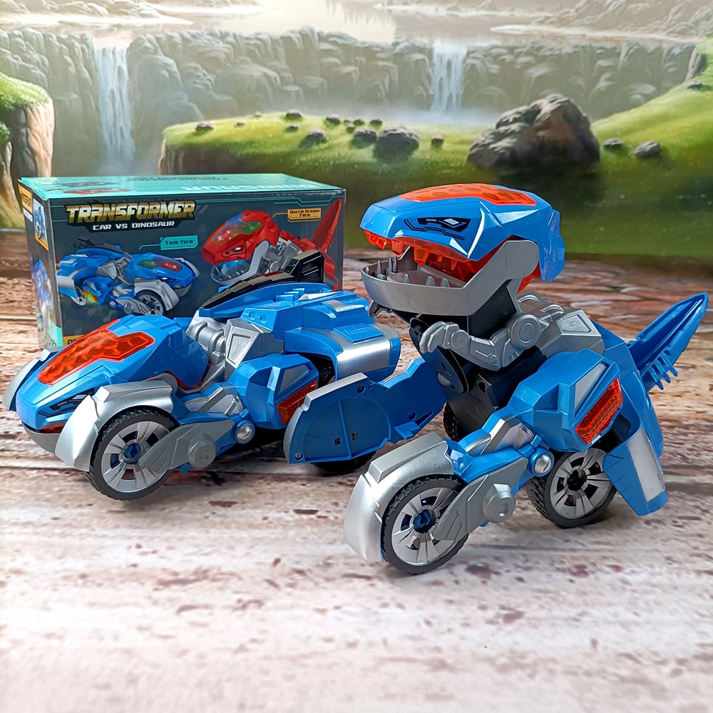 Transforming Dinosaur LED Sports Car