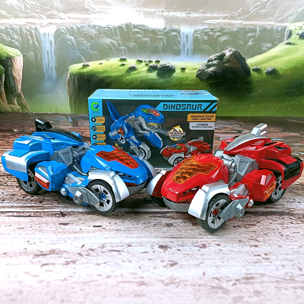 Transforming Dinosaur LED Sports Car