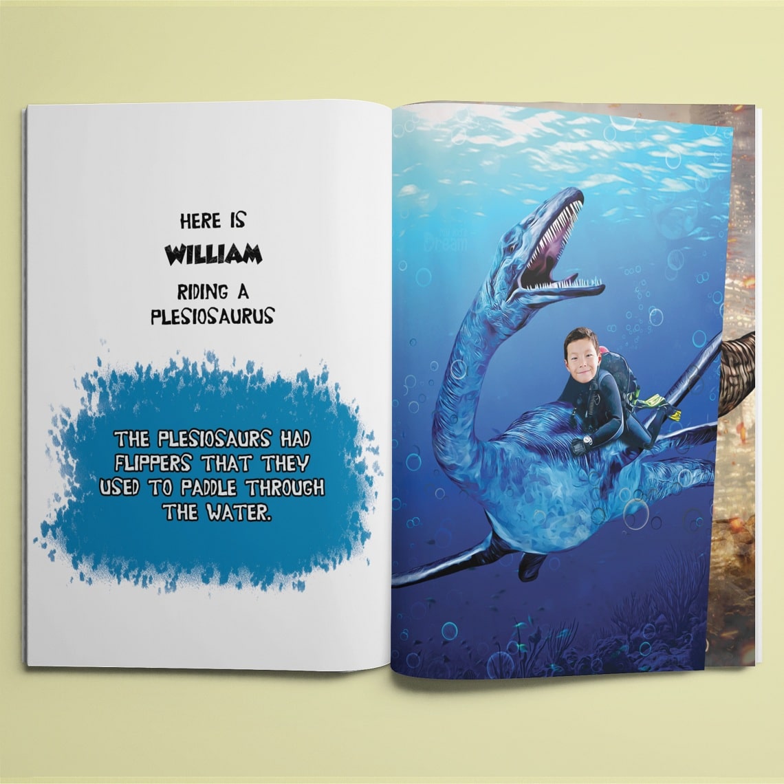 Personalized Dinosaur Book