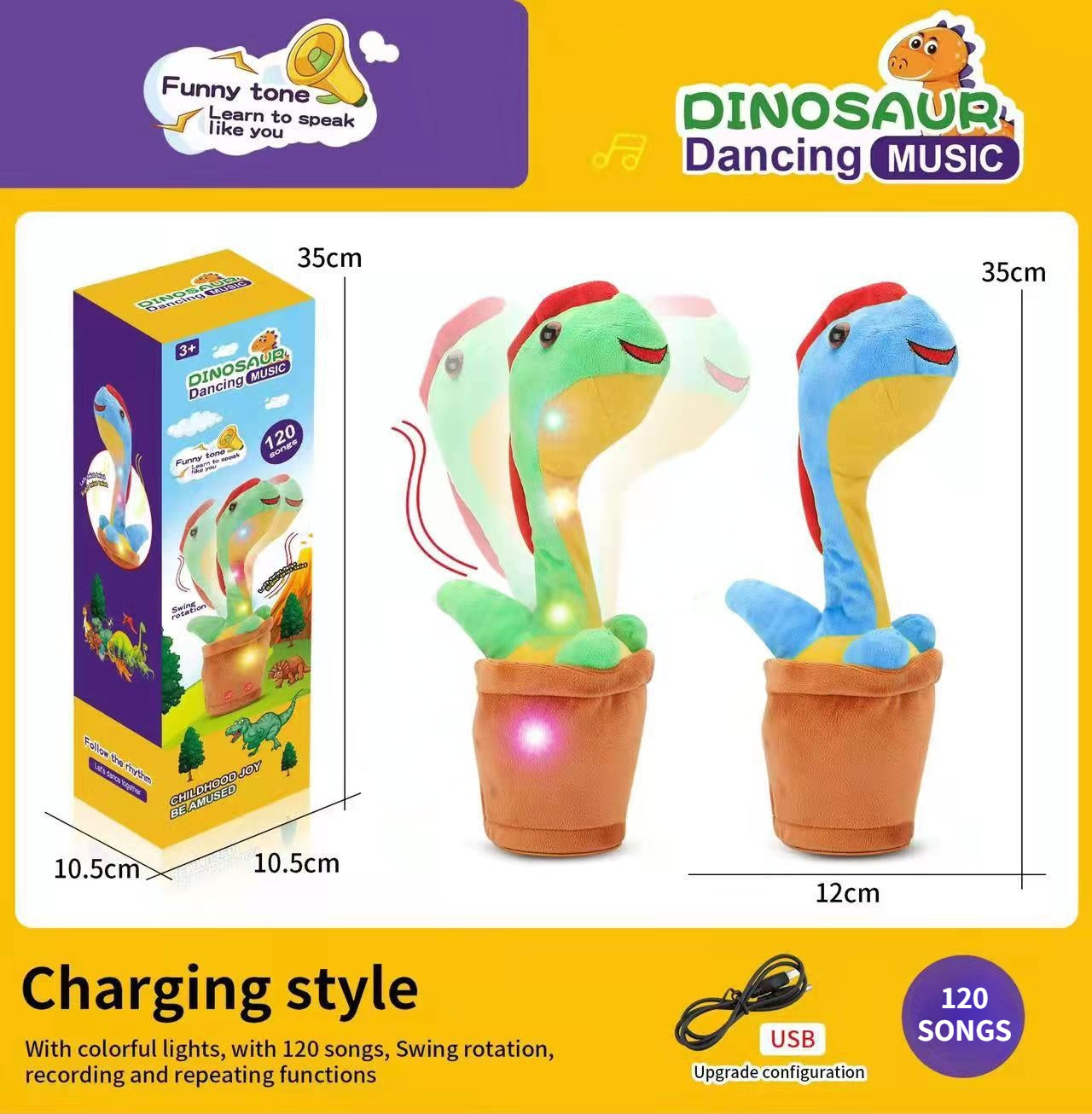 WigglyDino™ Interactive Toy