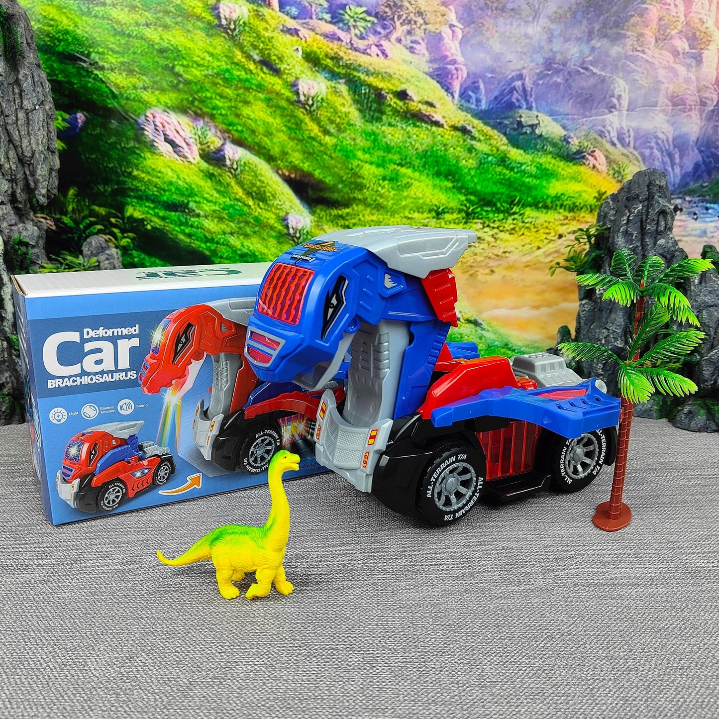 Transforming Brachiosaurus LED Car
