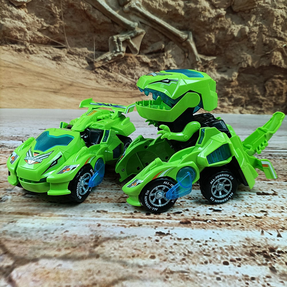 Transforming Dinosaur LED Car