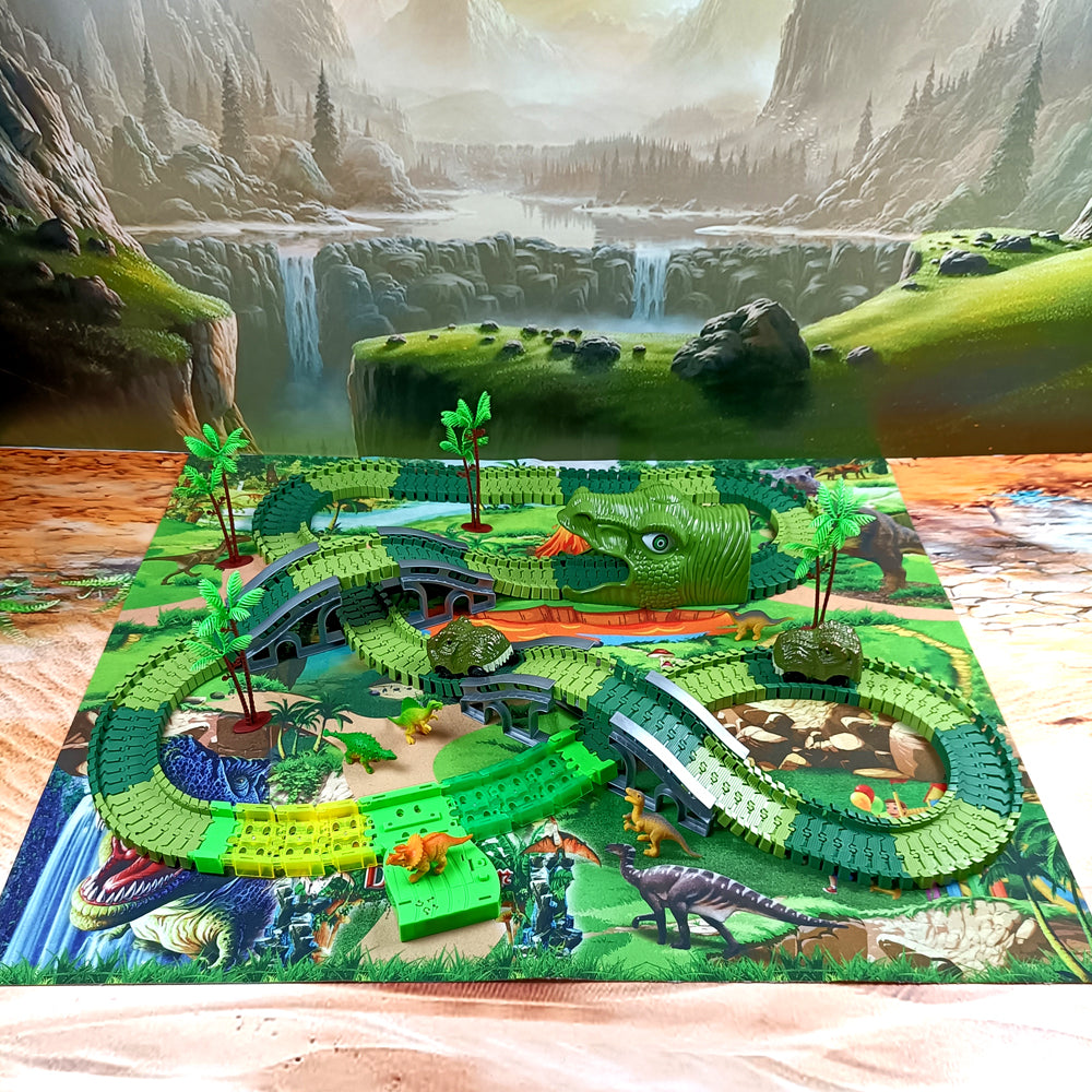 Light-Up Dinosaur Track Set with Sound