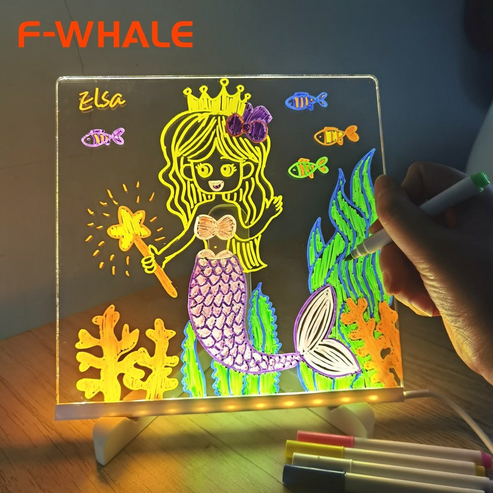 Light-Up Acrylic Dry Erase Board