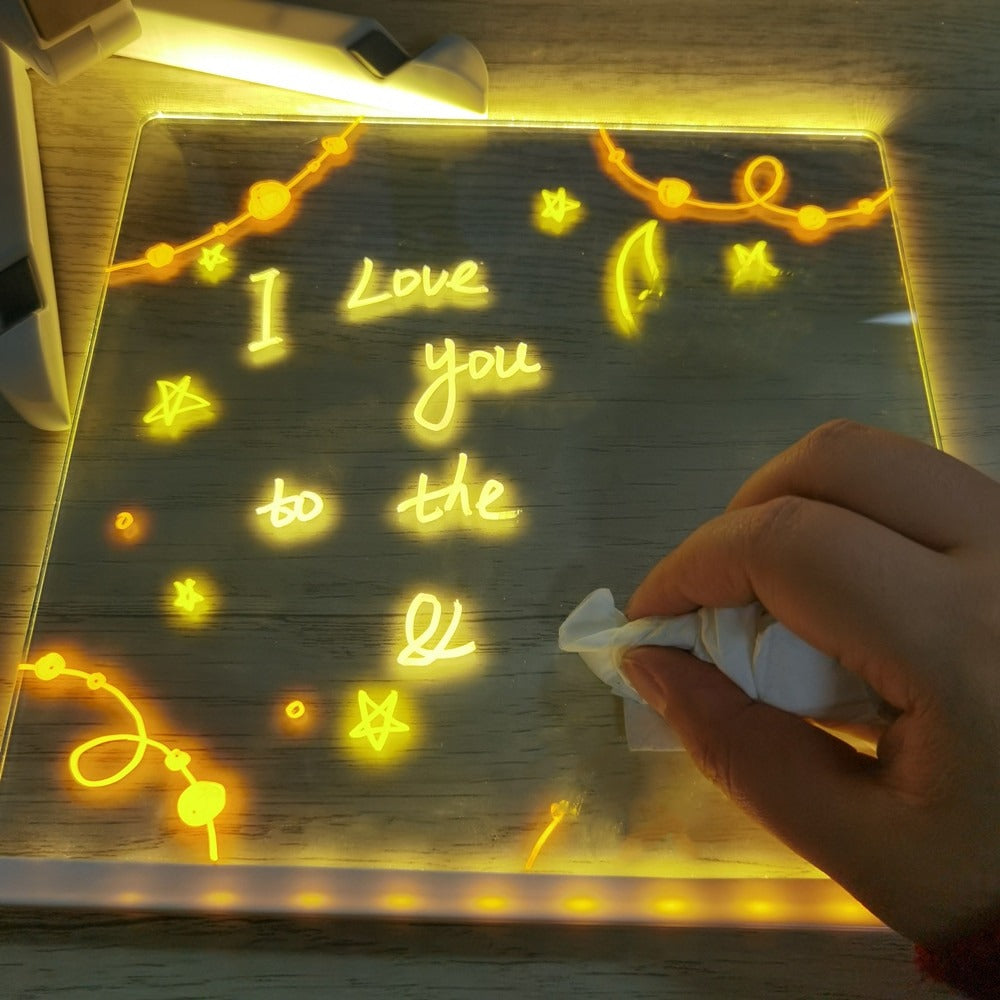 Light-Up Acrylic Dry Erase Board