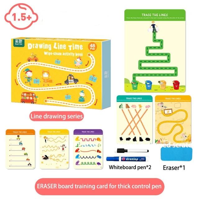 Draw the Line Wipe Clean Activity Book