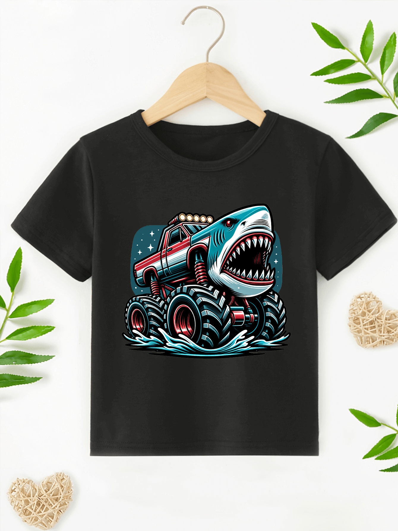 Shark Monster Truck T-Shirt