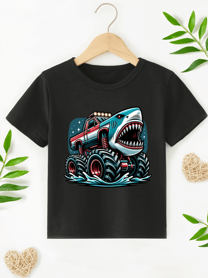 Shark Monster Truck T-Shirt