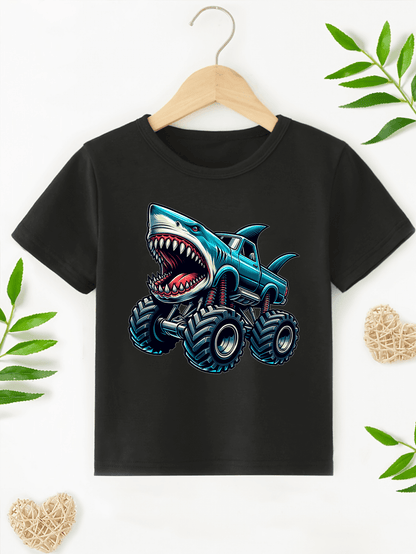 Shark Monster Truck T-Shirt