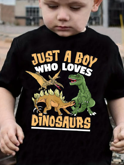 Just a Boy Who Loves Dinosaurs T-Shirt