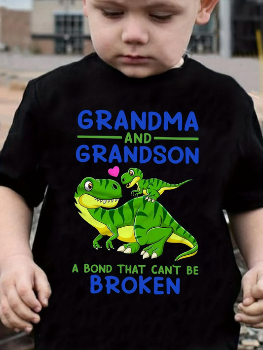 Dino Grandma & Granson Bond T-Shirt