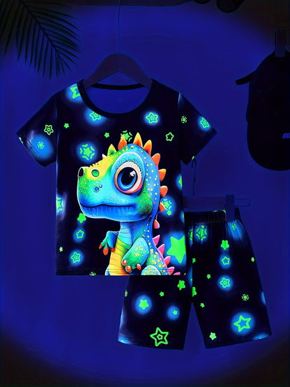 Dino Glow 2-Piece Sleepwear Set