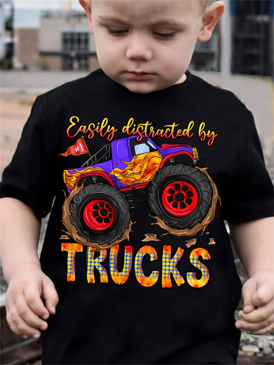 Easily Distracted by Trucks T-Shirt